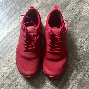 Red Nike sneakers